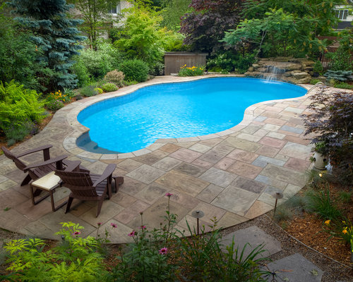 Flagstone Pool Coping Home Design Ideas, Pictures, Remodel and Decor