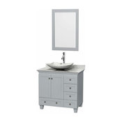 Wyndham Collection WCV800036SOYCMM24 Acclaim 36" Single Vanity Cabinet Set