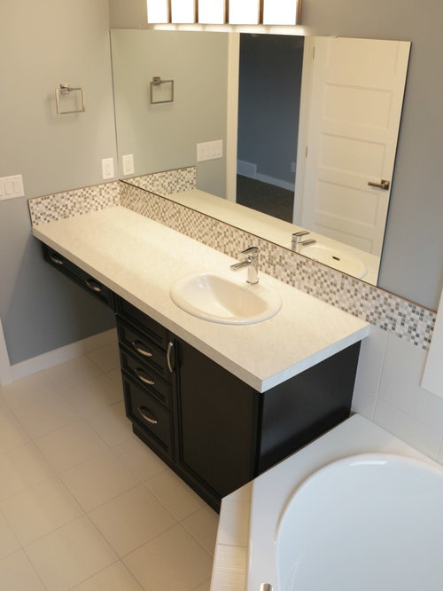 Calgary Bathroom Design Ideas, Renovations amp; Photos with Blue Walls