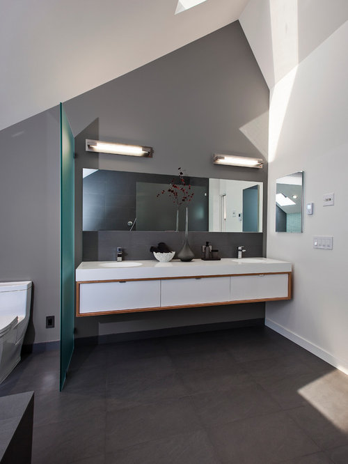 Gray White Countertops Home Design Ideas, Pictures, Remodel