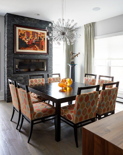 Contemporary Dining Room by Julie Dunfee Designs