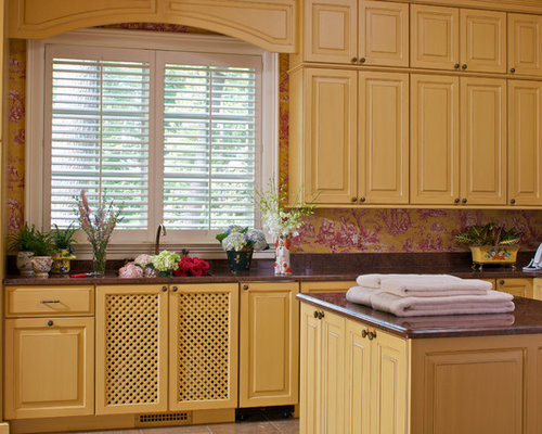 Yellow Laundry Room Design Ideas, Remodels &amp; Photos