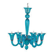 Justina Chandelier in Turquoise