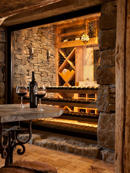 Rustic Wine Cellar Design Ideas, Renovations & Photos