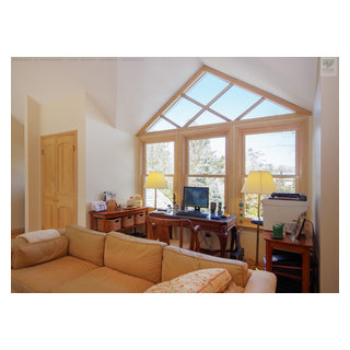 New Wood Windows In Spectacular Home Office Renewal By Andersen Long