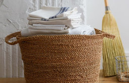 Coiled Rope Laundry Basket