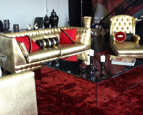 Hollywood Glam Living Room Design Ideas, Remodels & Photos | Houzz