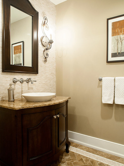 Transitional Newark Powder Room Design Ideas, Remodels & Photos