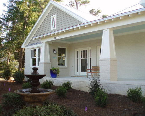 Concrete Front Porch Home Design Ideas, Pictures, Remodel and Decor