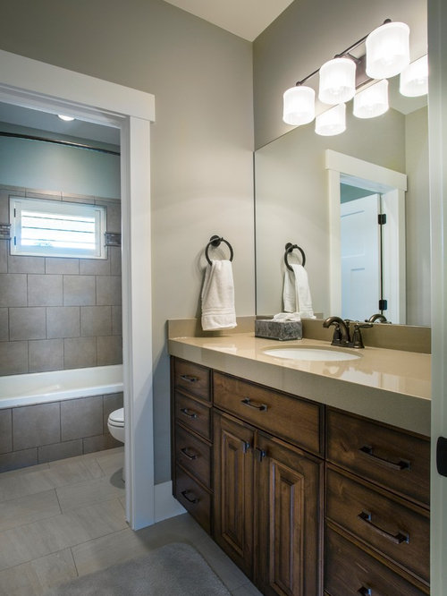 Traditional Dark Wood Bathroom Design Ideas, Remodels & Photos