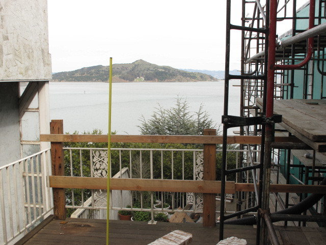 Sausalito Hillside Deck and Garden Fence -- RO to LA and A
