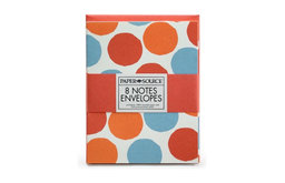 Papaya Big Dots Note Cards