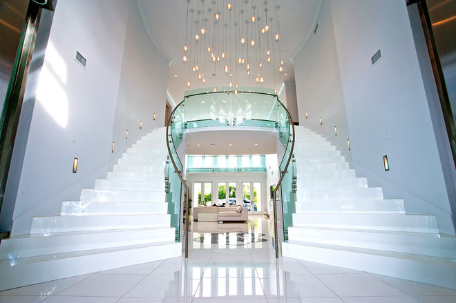 Contemporary Staircase by Mega Builders