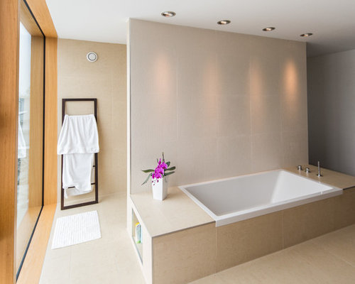 Badezimmer mit Travertin-Boden: Ideen für die Badgestaltung - HOUZZ