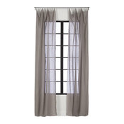 French-Belgian Light Gray Linen Panel