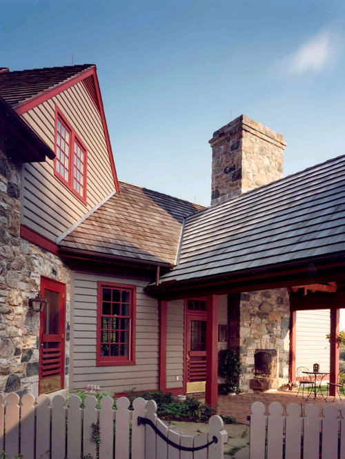 Red Window Trim Home Design Ideas, Pictures, Remodel and Decor