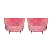 Pair of 60's Mod Pinwheel Chairs