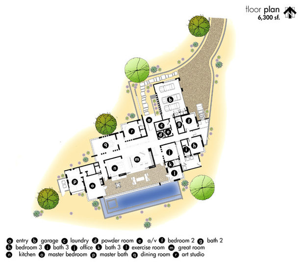 Contemporary Floor Plan by Tate Studio Architects