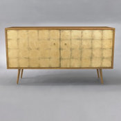 Franklin Media Cabinet - Gold Leaf