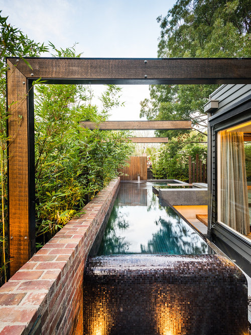 Long Narrow Pool Home Design Ideas, Pictures, Remodel and Decor