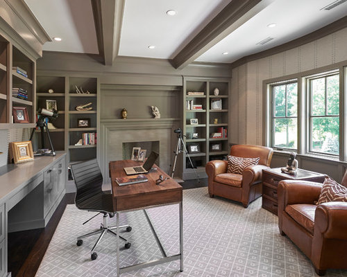 New York Home Office Design Ideas, Remodels & Photos