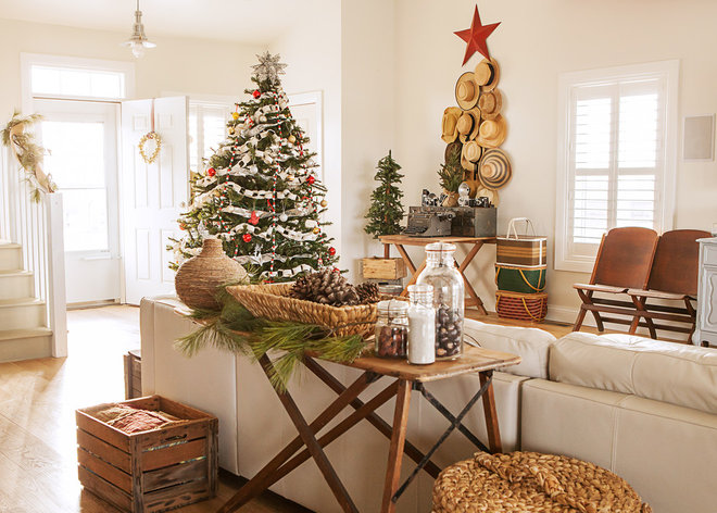 Shabby-chic Style Family Room by Julie Ranee Photography