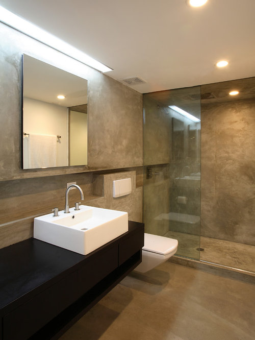 Bathroom Design Ideas, Renovations & Photos with Concrete ...