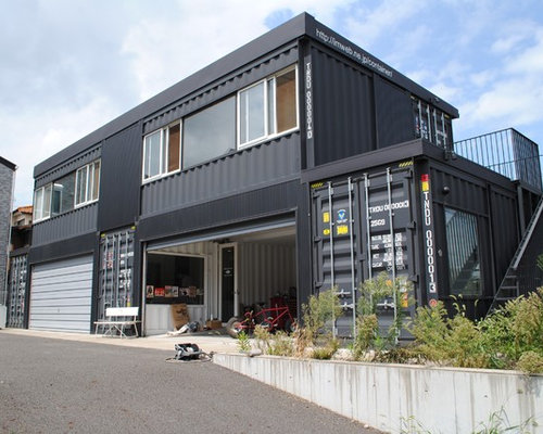 Shipping Container Garage and Shed Design Ideas, Pictures, Remodel ...