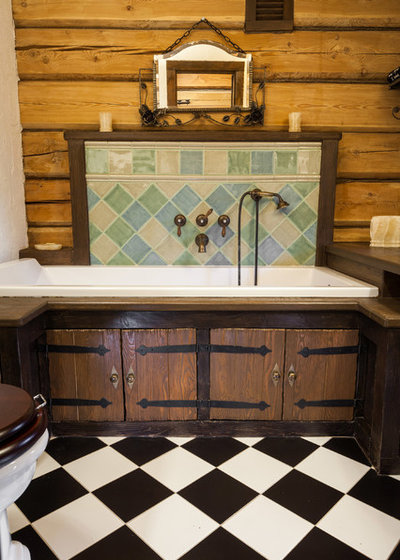 Рустика Ванная комната by студия Татьяны Ильиной