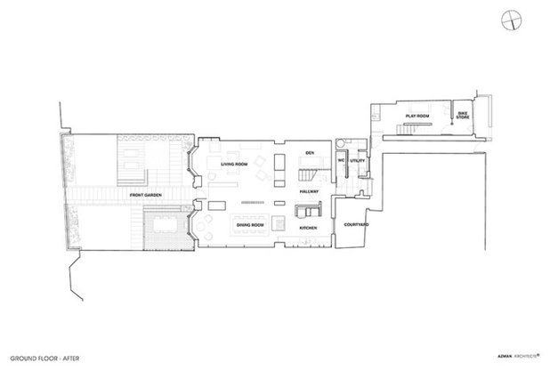 Transitional Floor Plan by Azman Architects