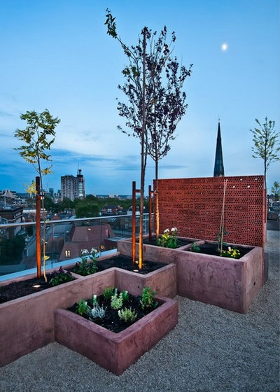 Modern Deck by Urban Roof Gardens