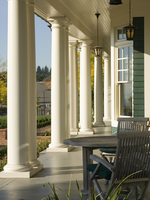 Painted Wood Porch Home Design Ideas, Pictures, Remodel and Decor