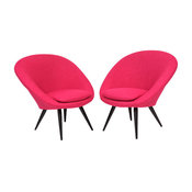 Tickled Pink Italian Lounge Chairs