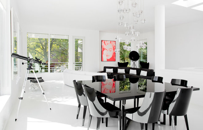 Contemporary Dining Room by Rikki Snyder