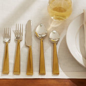 Caroline Flatware, 5-Piece Place Setting, Gold
