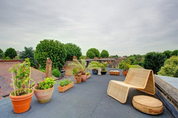 Contemporary Terrace & Balcony by Landmark Lofts