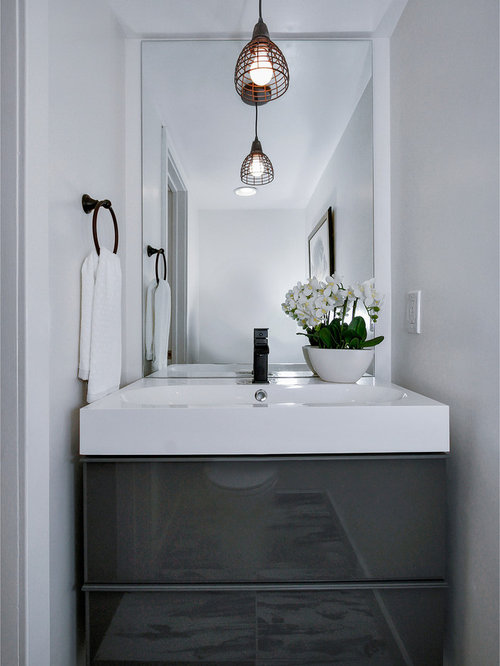 Industrial Cloakroom Design Ideas, Renovations & Photos with Grey