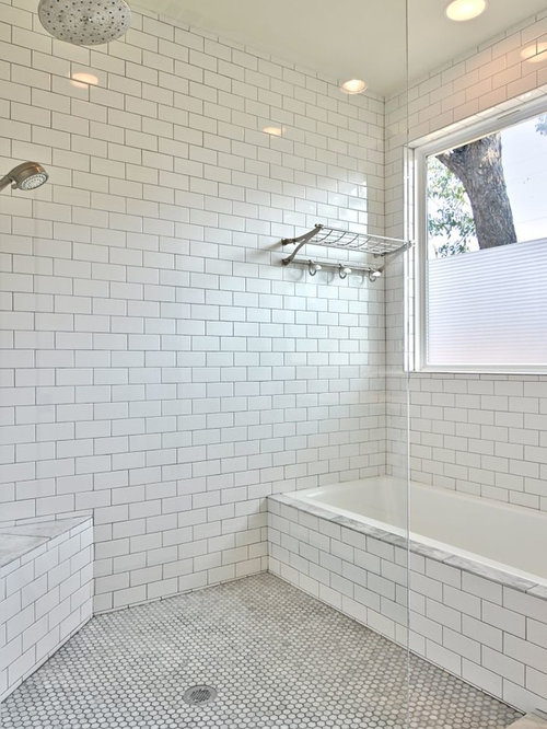 White Subway Tile Grey Grout Home Design Ideas, Pictures, Remodel and Decor
