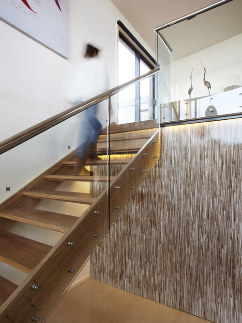 Glass Stair Railing Home Design Ideas, Pictures, Remodel and Decor
