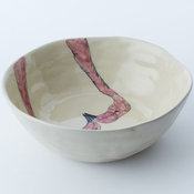 Gemma Orkin Bird Serving Bowl, Flamingo