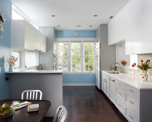 Blue Gray Kitchen Design Ideas & Remodel Pictures | Houzz