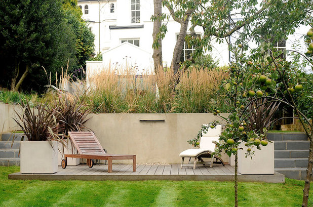 Contemporary Terrace & Balcony by Kate Eyre Garden Design