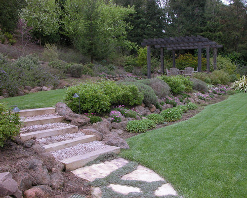 Two Tiered Backyard Home Design Ideas, Pictures, Remodel ...
