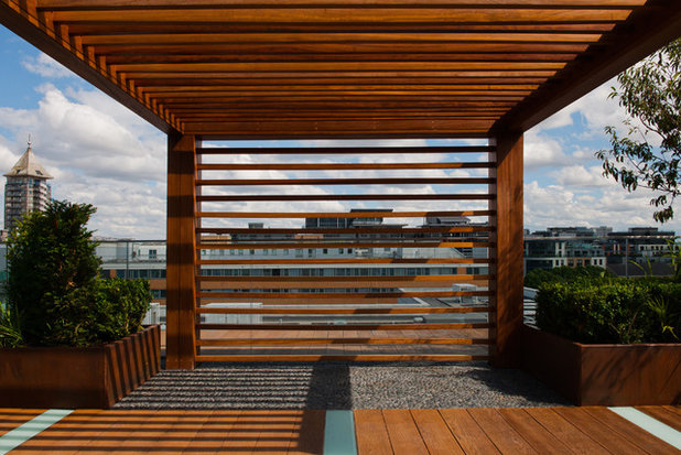 Contemporary Terrace & Balcony by Aralia: Innovation in Landscape Design
