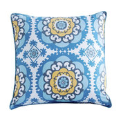 Medallion Peacock Accent Pillow