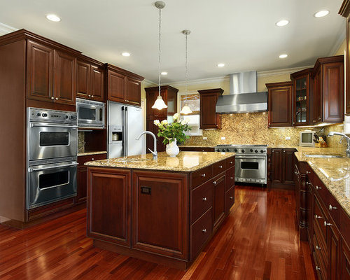 Cherry Kitchen Cabinets Home Design Ideas, Pictures, Remodel and Decor