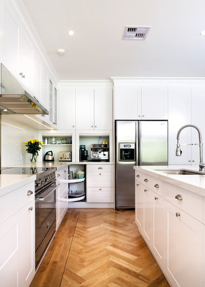 Transitional Kitchen by Kitchens by Peter Gill