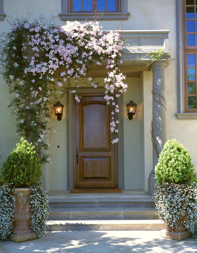 Mediterranean Entrance by Taylor Lombardo Architects