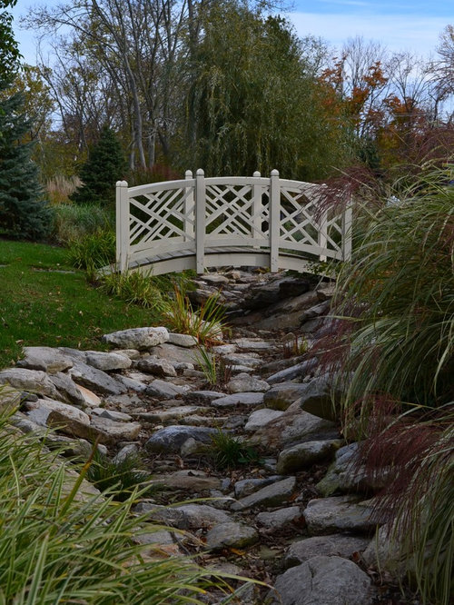 Rustic Landscape Bridge Home Design Ideas, Pictures, Remodel and Decor