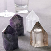 Roost Crystal Salt and Pepper Shakers, Amethyst